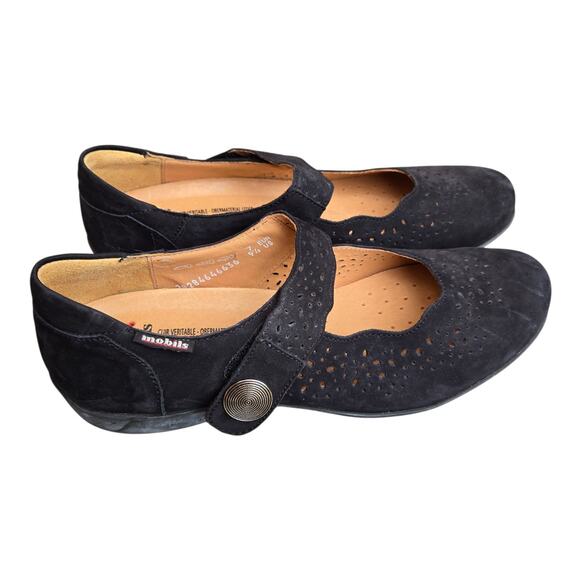 Mobils By Mephisto Women's Fabienne Suede Shoe - Black, Size 9.5 US - Picture 1 of 8